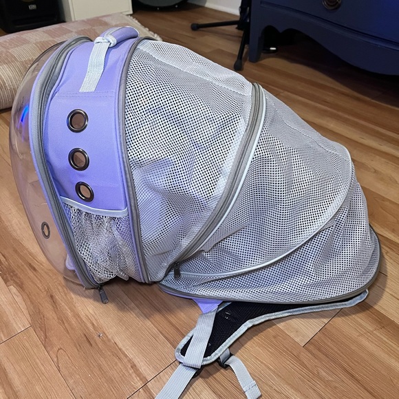 Lilac Cat Backpack - Picture 2 of 3